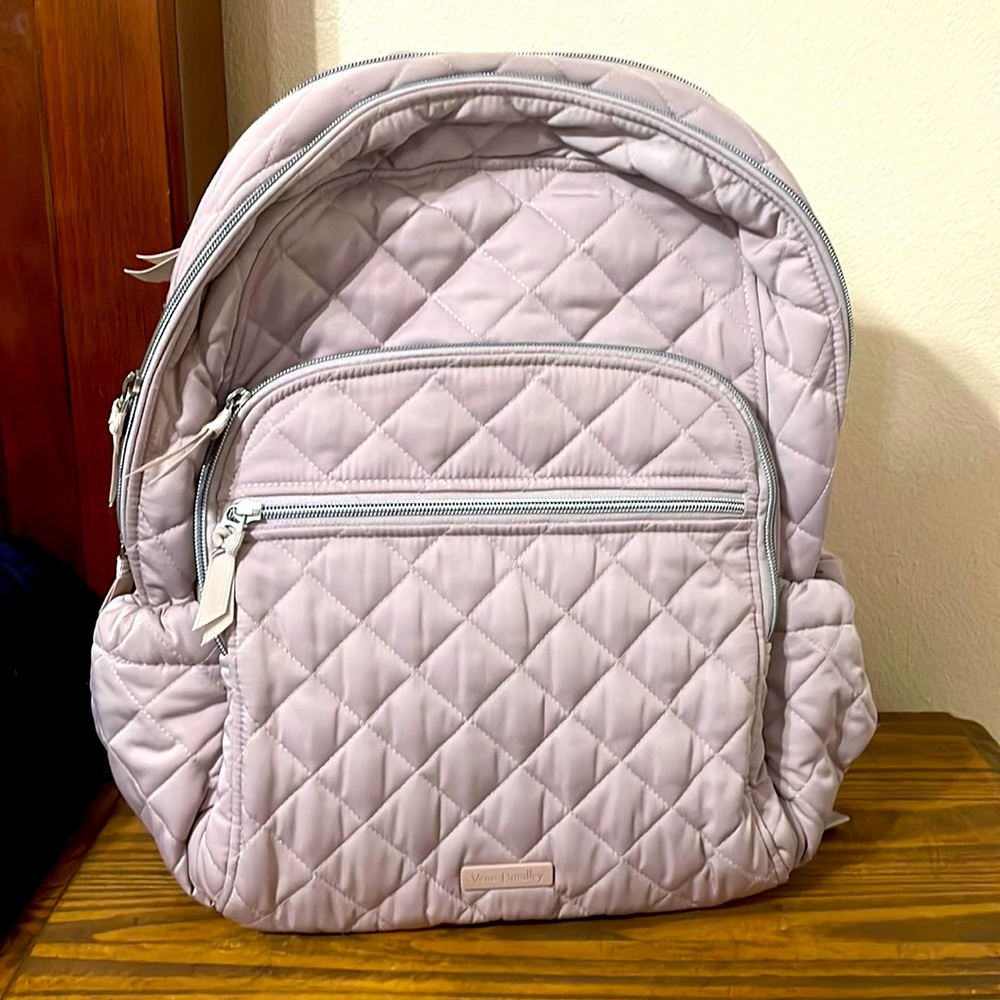 Vera Bradley light pink back pack with labptop sleeve. Gently used
